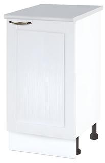 Кухонный напольный шкаф Нева 40 см. МДФ Белое дерево (Н 400)