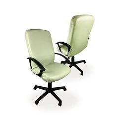 Чехол на компьютерное кресло ГЕЛЕОС 528М, размер М, кожа, зеленый чай No Brand