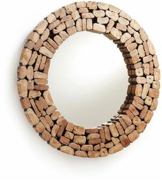 Зеркало Ellipse древесина La Forma