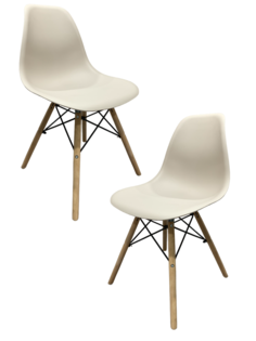 Комплект стульев 2 шт. Eames ВМН-А305, латте