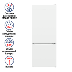 Холодильник Maunfeld MFF144SFW White