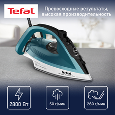 Утюг Tefal Ultragliss Anti-Calc Plus FV6844E0 бирюзовый