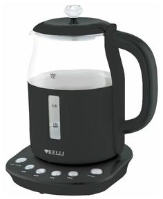 Чайник электрический KELLI KL-1373 1.7 л Black, Transparent