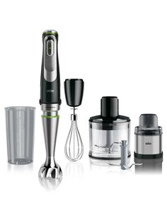 Погружной блендер Braun MQ9138XI черный, серебристый