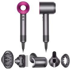 Фен Dyson HD07 1600 Вт серебристый, розовый