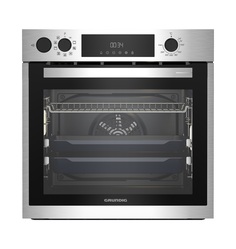 Встраиваемый электрический духовой шкаф Grundig GEBD11300X серебристый, черный