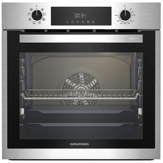 Встраиваемый электрический духовой шкаф Grundig GEBM11300XC серебристый, черный