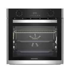 Встраиваемый электрический духовой шкаф Grundig GEBM19301BC черный, серебристый