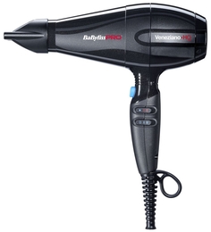 Фен BaByliss PRO Veneziano-HQ BAB6960IE Ionic (Италия), 2200 Вт, 2 насадки, с ионизацией,