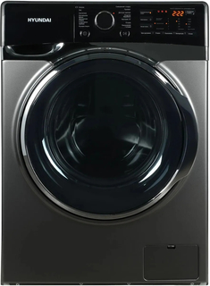 Стиральная машина Hyundai WFE8408 Dark Gray, с фронтальной загрузкой, 8кг, 1400об/мин