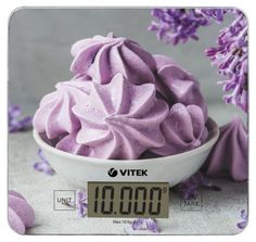 Весы кухонные VITEK VT-7988 серый, розовый, разноцветный