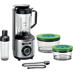 Блендер Bosch MMBV625M серебристый, черный