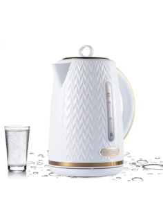 Чайник электрический Sokany SK-1044 1.7 л белый, золотистый