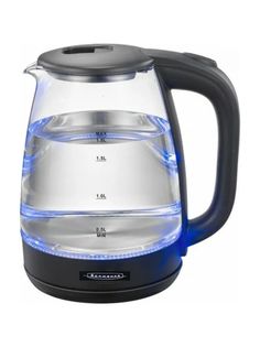 Чайник электрический Волжанка ЭЧ-100 1.8 л Transparent, Silver, Black