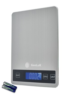 Весы кухонные GeoLuK GKV62001RU серебристые
