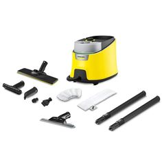 Пароочиститель Karcher SC 4 Delux EasyFix + насадка для мойки окон VELER желтый