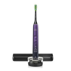 Электрическая зубная щетка Philips Sonicare DiamondClean HX9911 фиолетовая, черная