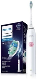 Электрическая зубная щетка Philips Sonicare 3100 HX3734 белая, розовая