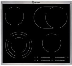 Встраиваемая варочная панель электрическая Electrolux EHF46547XK серебристый, черный