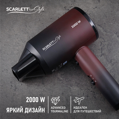 Фен Scarlett SC-HD70I38 2000 Вт красный, черный