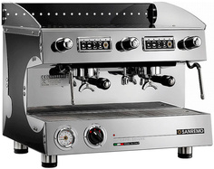 Рожковая кофемашина Sanremo Capri SED DLX 2 GR серебристая