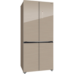 Холодильник Hiberg RFQ-600DX NFGY бежевый