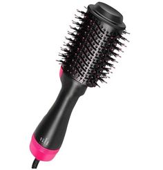Фен-щетка Hot air brush HAB-5250 1200 Вт розовый, черный