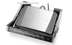 Гриль HYUNDAI HYG-3022 серебристый