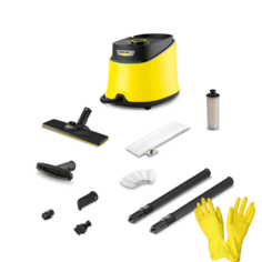 Пароочиститель Karcher SC 3 Deluxe EasyFix+латексные перчатки желтый