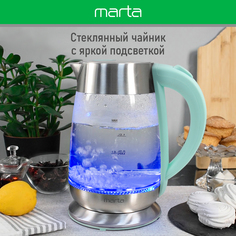 Чайник электрический Marta MT-4618 2 л зеленый