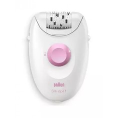 Эпилятор Braun Silk-epil S1 SE 1-176 белый, розовый