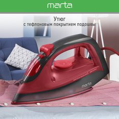 Утюг Marta MT-1149 красный, черный