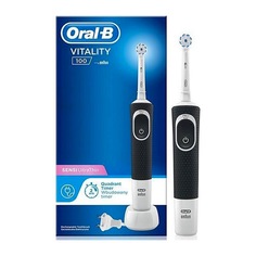 Электрическая зубная щетка Oral-B D100 Sensi Ultrathin белый, черный