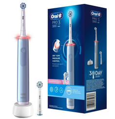 Электрическая зубная щетка Oral-B Pro 3 3000 Sensitive Clean голубой