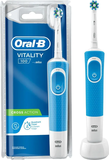 Электрическая зубная щетка Oral-B Vitality 100 CLS голубой