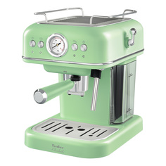 Рожковая кофеварка TESLER ECM-245 зеленая