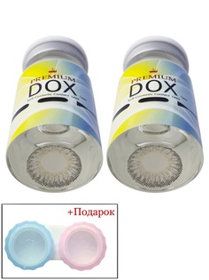 Цветные контактные линзы DOX K3005-A GRAY 0.00+Container;BC:8.6;DIA:14.2 2 Линзы+контейнер