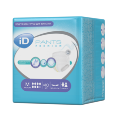 Трусы для взрослых iD Pants Premium M 10 шт