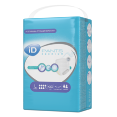 Трусы для взрослых iD Pants Premium L 30 шт