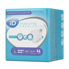Трусы для взрослых iD Pants Premium L 10 шт