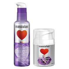 Набор смазок Masculan Ультра скольжение 130мл, с дозатором + Гель Клитория интенс, 50мл