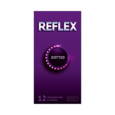 Презервативы Reflex Dotted из натурального латекса в смазке 12 шт