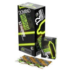 Презервативы светящиеся Domino Neon Green 3 шт 12 уп