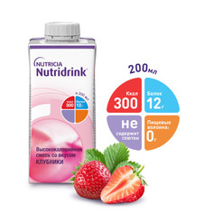 Нутридринк клубника бутылочка 200 мл Nutricia