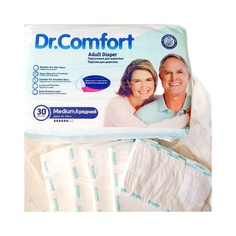 Подгузники для взрослых Dr.Comfort M30, размер M, талия 85-125 см, 30 шт