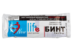 Бинт нестерильные 5мх10см,плотность 27г Навтекс, 8шт Life