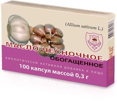 Чесночное масло обогащенное Сустамед 100 капсул х 0,3 г Фитосила