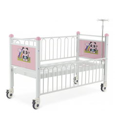 Кровать детская Med-Mos DM-0124S Тип 3, Вариант 3.1 (розов) ТУ 32.50.30-21-98238288-2020 с