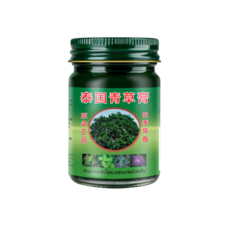 Тайский зелёный бальзам Qise от боли и ушибов простуды и усталости 50 грамм