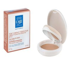 Пудра для лица Eye Care Beige Clair мягкая компактная 10г